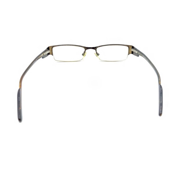 Gucci 3070 Dark Brown Metal Half Rim Eyeglasses Frames 51-17 138 Italy Designer - Picture 5 of 12